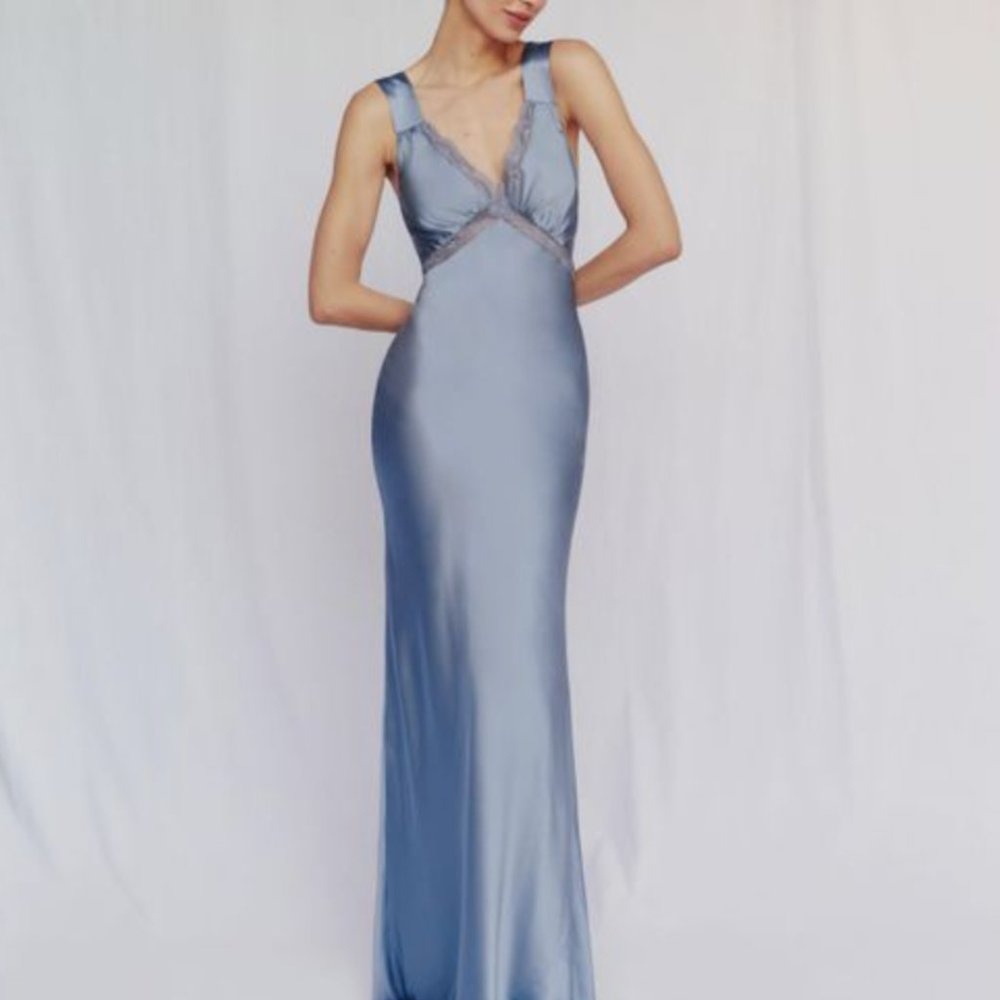 Reformation Chania Silk Dress - Viola